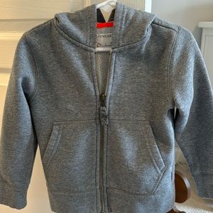 Crew cuts jcrew gray zip up